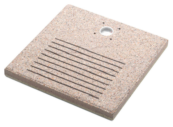 prezzo Base Quadrata 40x40x4 cm per Fontane con Ghiera Piccola in Cemento Belfer 42/BSE/8.T Tortora