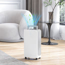 Deumidificatore Portatile Touch da 12L con Tubo di Scarico 28x18x50,6 cm Bianco