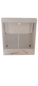 Mobile Lavatoio in ABS 70x40x90 cm 2 Ante Ambrosini Doris Bianco Opaco Seconda Scelta