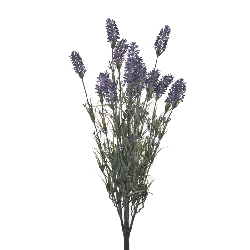 Set 4 Lavanda Artificiale con 15 Fiori Altezza 61 cm Viola