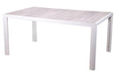 Tavolo da Giardino 165x100x74 cm in Alluminio e Gres Grigio