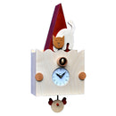 Orologio a Cucù da Parete 24X50X13Cm Pirondini Italia Micio Faggio e Betulla