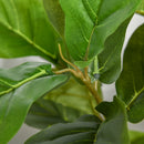 Pianta Artificiale Ficus H130 cm con Vaso Verde