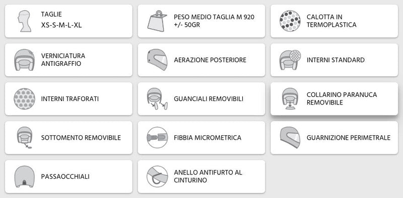 Casco Demi-Jet per Scooter CGM Malindi 104A Bianco Metal Varie Misure