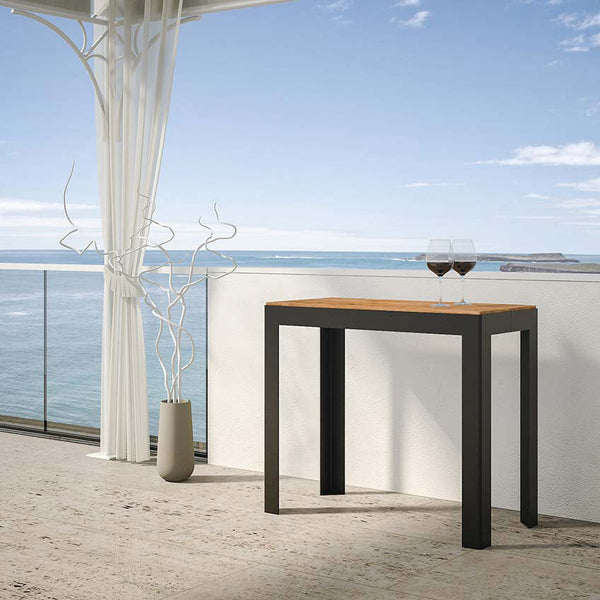 Consolle Allungabile da Esterno in Legno e Ferro H77x40x90/300cm Itamoby Azalea Abete Tinto Classica acquista