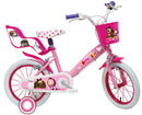 Bicicletta per Bambina 14" 2 Freni  Masha e Orso Rosa