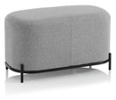 Panca 82x42x45 cm in Tessuto Grigio