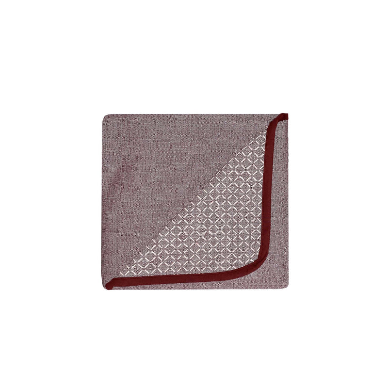 Copridivano con Copri Braccioli in Poliestere Bordeaux Varie Misure