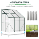 Serra da Parete 192x127x220 cm Porta Scorrevole in Policarbonato Trasparente