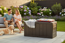 Baule Cassapanca da Esterno 117x58x45 cm in Resina Keter Sherwood Marrone