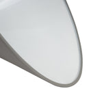 Lampada Design a Sospensione Corpo in Metallo Grigio Esterno Bianco Interno Ø34,5x28 cm 
