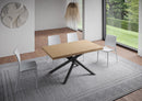 Tavolo Fisso 160x90 cm Vindral Rovere Scortecciato Gambe Antracite      