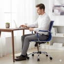 Sedia Poltrona Direzionale da Ufficio in Similpelle Tosini Dallas Blu