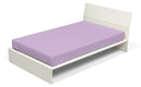 Lenzuolo Sotto con Angoli ed Elastico Tinta Unita Lilla