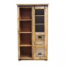 Mobile Warren 100x45x180 h cm in Legno Marrone