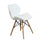 Sedia Annapolis Bianca 41x49x71 h cm in Similpelle Bianco