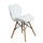 Sedia Annapolis Bianca 41x49x71 h cm in Similpelle Bianco
