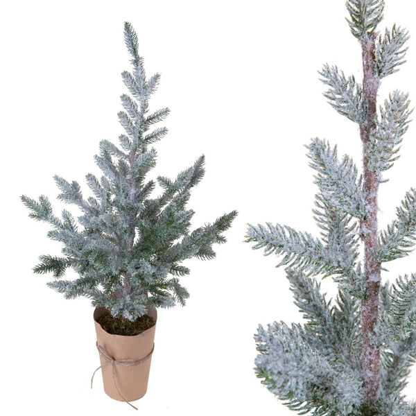 acquista Albero di Natale Artificiale Innevato 80 cm Abete Verde
