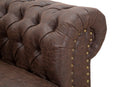 Poltrona Loft New 119x97x71 cm Legno e Metallo e Spugna e Tessuto Marrone