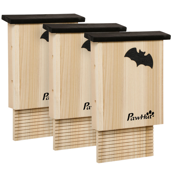 Set di 3 Casette per Pipistrelli 25x6x37,5 cm in Legno di Abete per Esterni in Legno di Abete online
