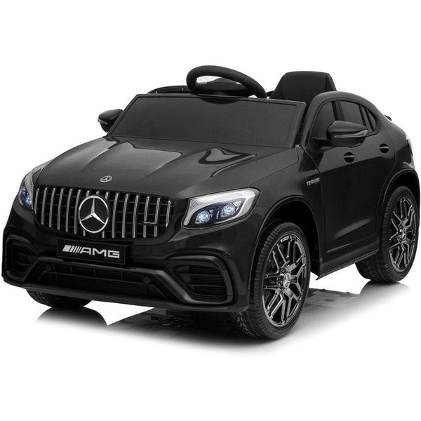 Macchina Elettrica per Bambini Licenza Mercedes-Benz GLC 63S AMG 12V con Sedile in Pelle Telecomando Nero acquista