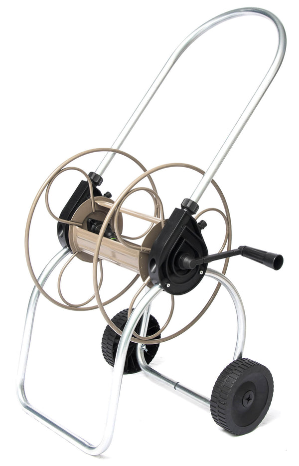online Carrello Avvolgitubo Manuale 60 mt in Acciaio Zincato Tortora