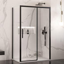 Box Doccia Angolare 80x130 cm 1 Anta Scorrevole in Cristallo Trasparente 6mm H195 Bonussi Eliane