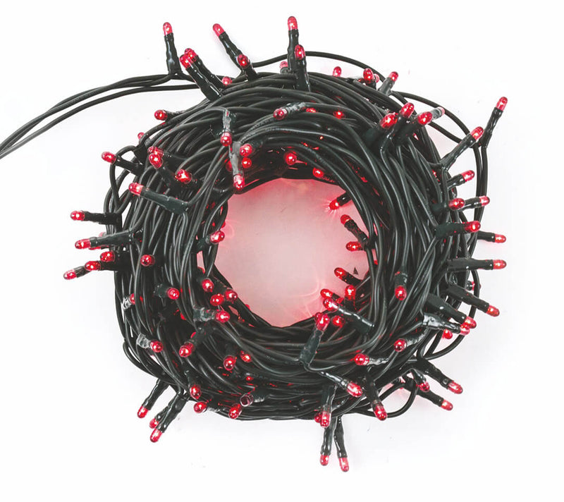 Luci di Natale 300 Minilucciole 12m Rosse da Interno Soriani