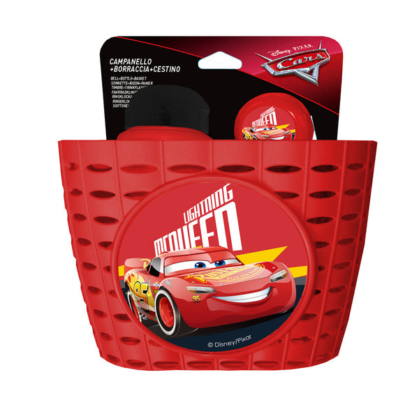 Set Cestino Borraccia e Campanello per Bicicletta con Licenza Disney Cars online