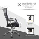 Sedia Poltrona Direzionale da Ufficio in Tessuto Nera