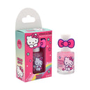 Set 18 Smalti Hello Kitty con Anello per Bambini a Base Acqua 9 ml Rosa Chiaro
