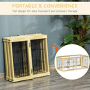 Gabbia per Cani 70x62 cm in Plastica e Filo di Acciaio