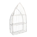 Mensola in metallo bianco 3 piani cm 29x12xh55