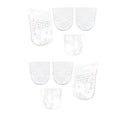 Set 10 Plantari Alzatacco H5 cm in Silicone Morbido Trasparente