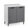 Base cucina 80x50x85H cm due ante cemento