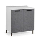 Base cucina 80x50x85H cm due ante cemento