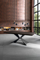 Tavolo Fisso 160x90x76 cm in Rovere Impiallacciato Stark Naturale