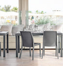 Sedia da Giardino Virginia 47x59x86 h cm in Wicker Taupe