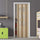 Porta a Soffietto da Interno 88,5x214 cm in PVC con Vetro Satinato Florance Cedro