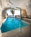 Doccia da Giardino Miscelatore Soffione e Doccetta Mobile Quick Ottanio Lucido Metallizzato