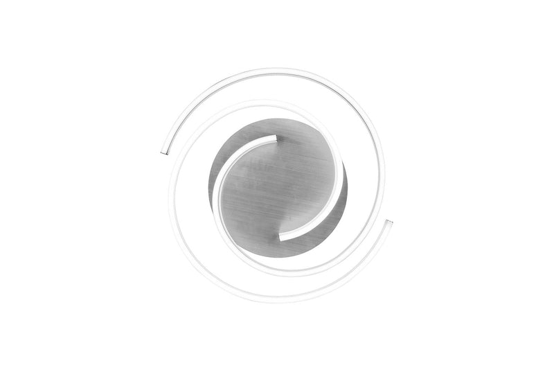 Plafoniera da Interno a LED in Metallo Alluminio spazzolato