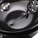 Barbecue a Carbone Carbonella in Acciaio Portatile 2 Ruote 50x63x94 cm  Round