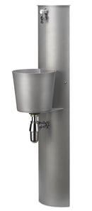 Fontana a Parete da Giardino con Rubinetto e Secchio Belfer 42/PRT Alluminio