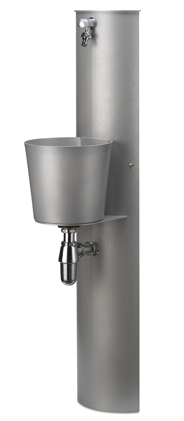 acquista Fontana a Parete da Giardino con Rubinetto e Secchio Belfer 42/PRT Alluminio