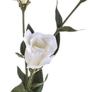 Set 6 Lisianthus Artificiali con Fiori Altezza 75 cm Bianco