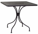 Tavolo Quadrato da Giardino 80x80 cm in Ferro Ivrea Noce