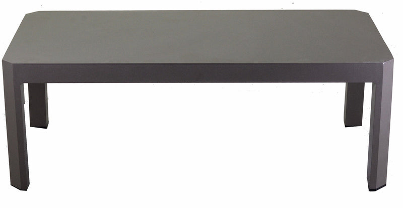 Set da Giardino Divano 2 Poltrone e Tavolino in Alluminio Riverside Tortora