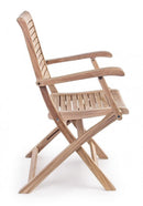 Set 2 Sedie da Giardino 58x59x91h cm con Braccioli Maryland