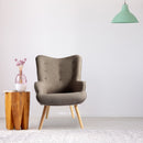 Poltrona 67x76x97 cm in Tessuto Tortora