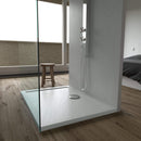 Piatto Doccia in Acrilico Fosterberg Floret 3 Bianco Varie Misure